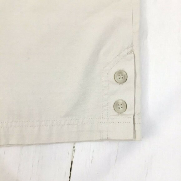 Dockers Women's size 8 Capris Cropped Pants Off White Stone Lower Waist NEW - Picture 3 of 7